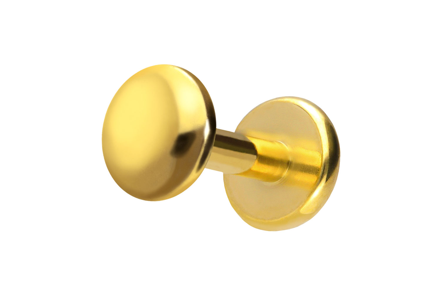 Titan Labret Piercing mit Push Fit DISC